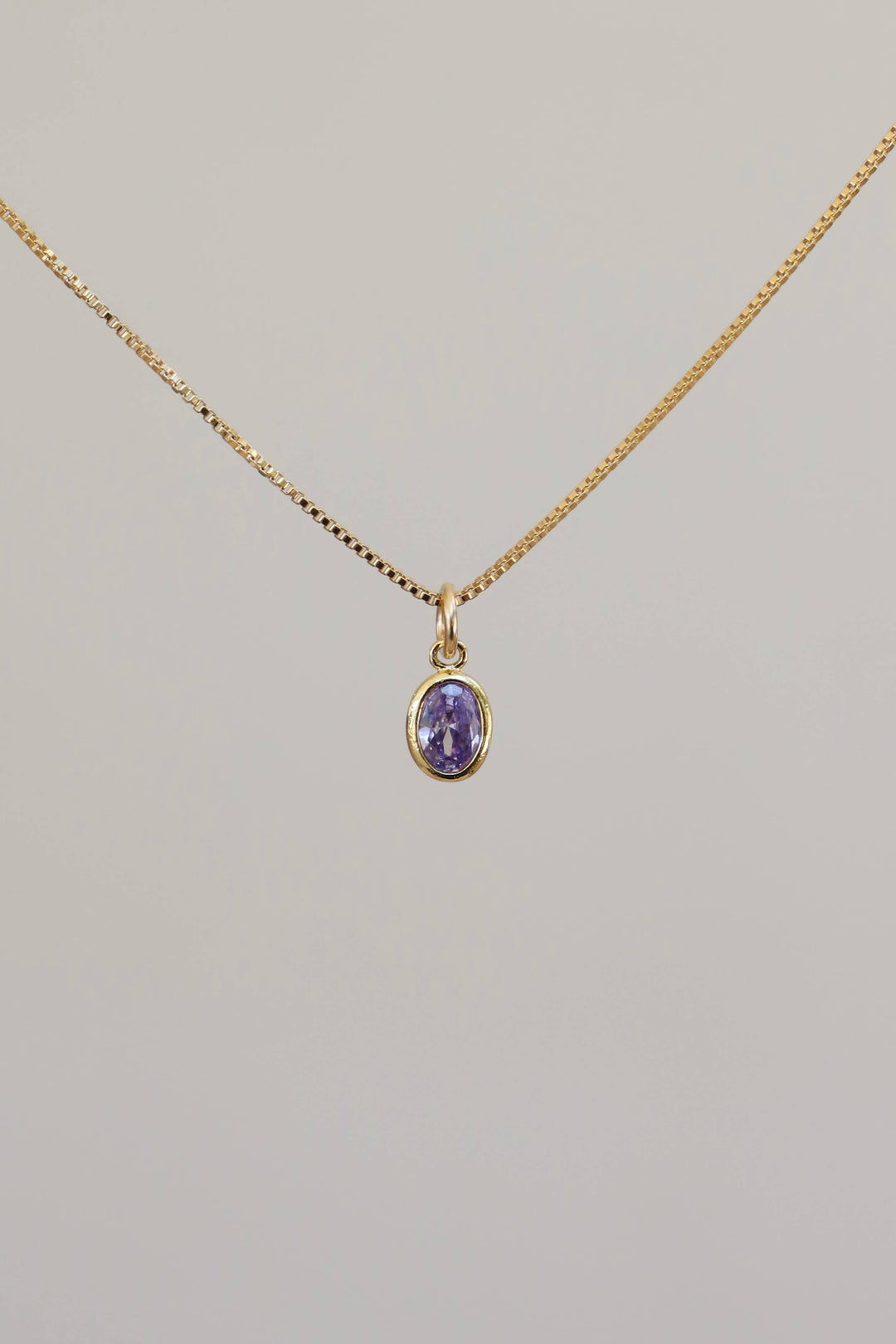 Oval Birthstone Charm