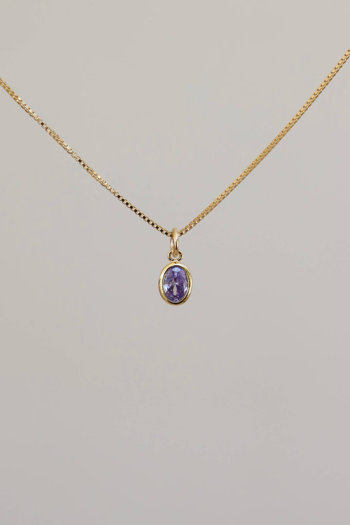 Oval Birthstone Charm