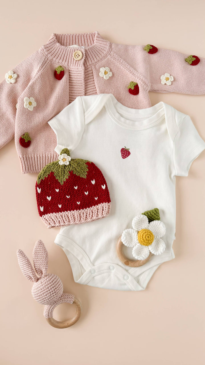 Strawberry Beanie Baby Hat
