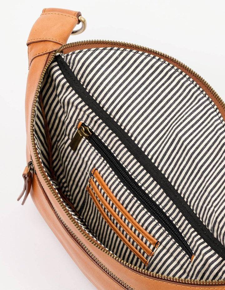 Drew Bum Bag, Wild Oak Soft Grain Leather