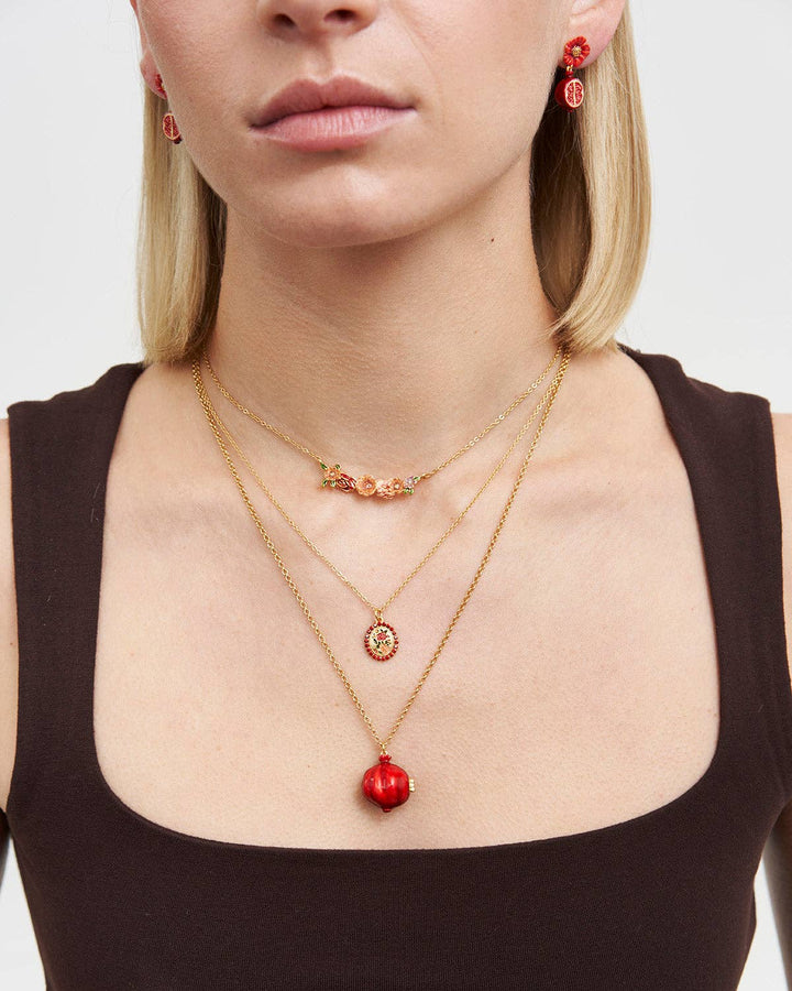 Pomegranante Locket Necklace