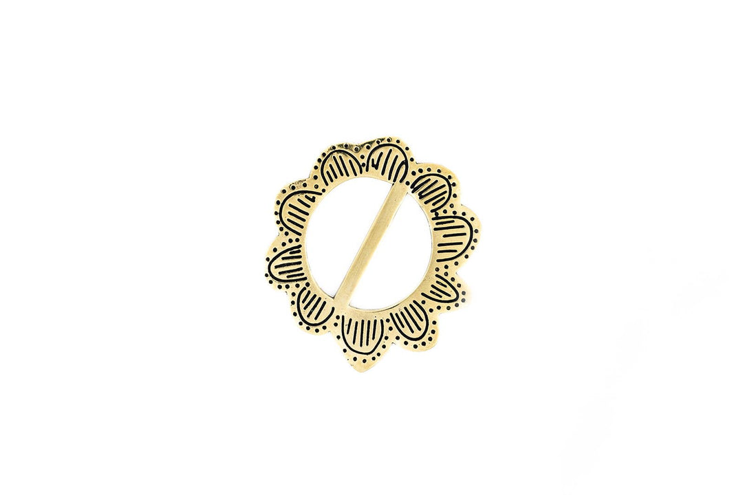 Monica Brass Bandana Slide Ring