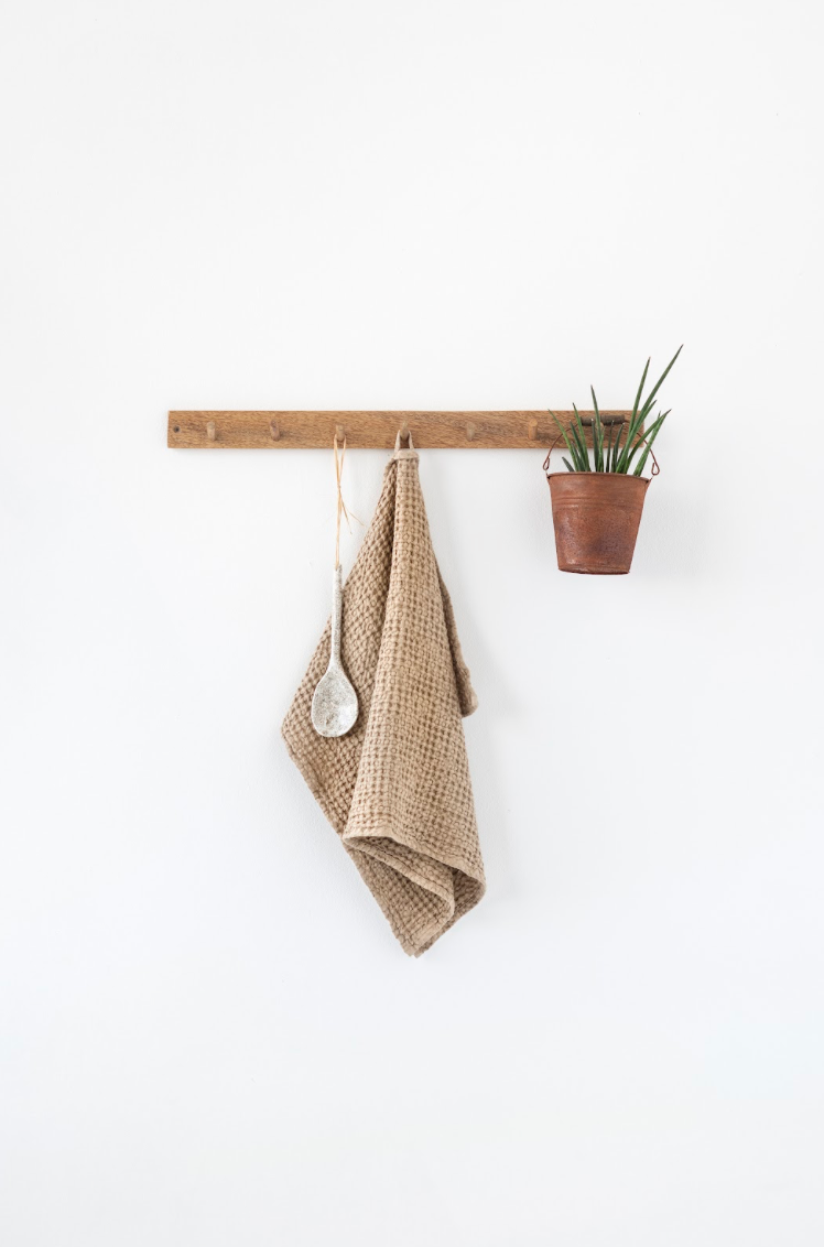 Cinnamon Waffle Linen Towel