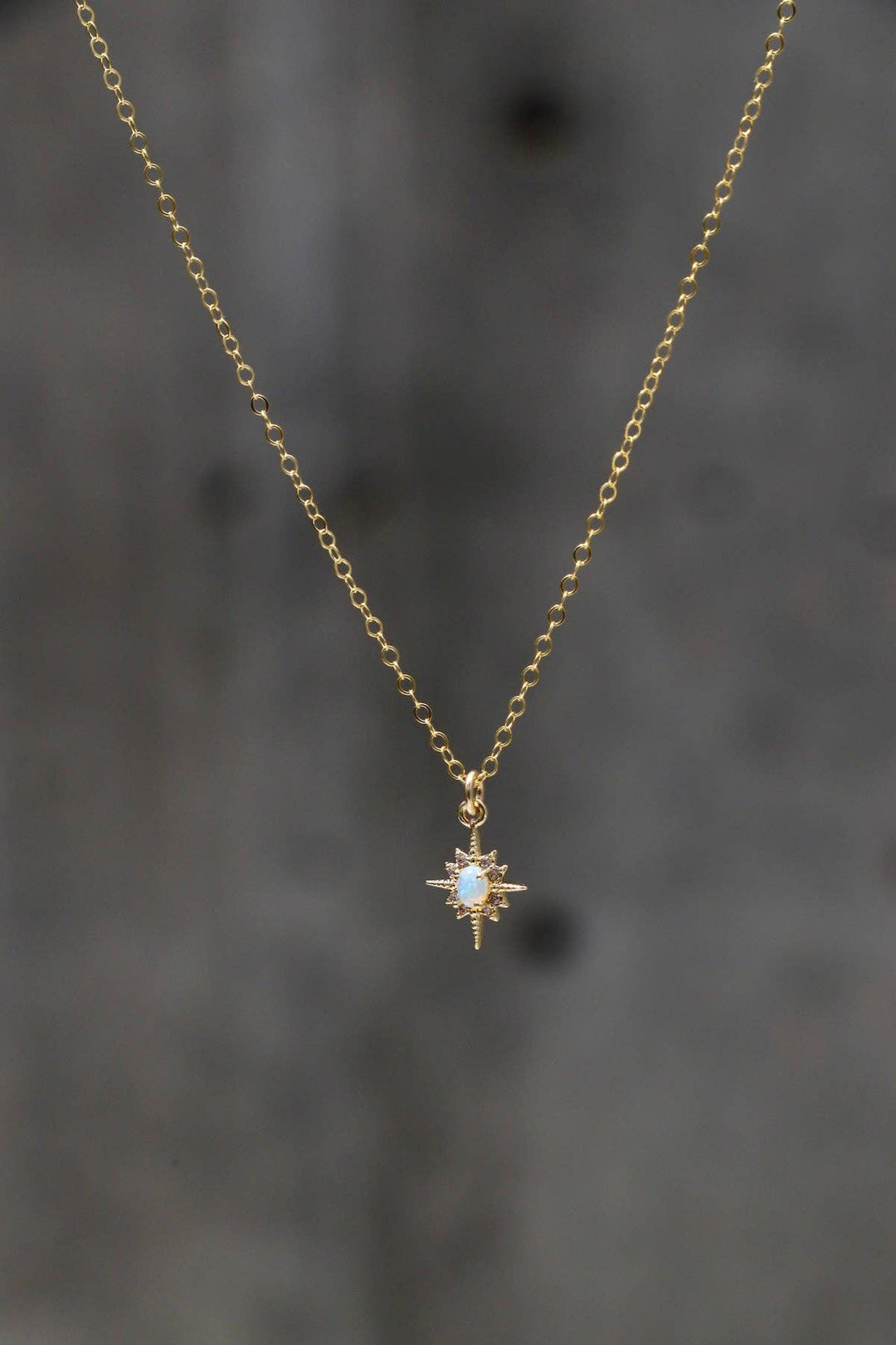 Opal Star Necklace