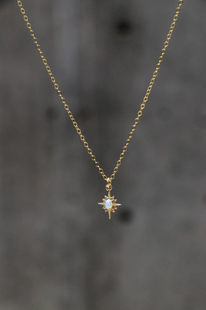 Opal Star Necklace