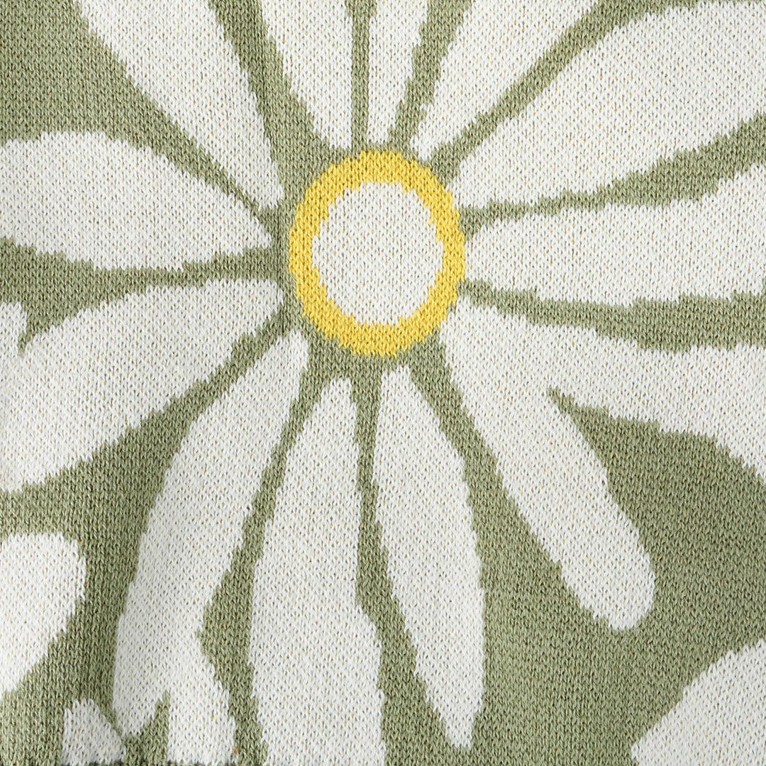 Wildflower Knit Baby Blanket