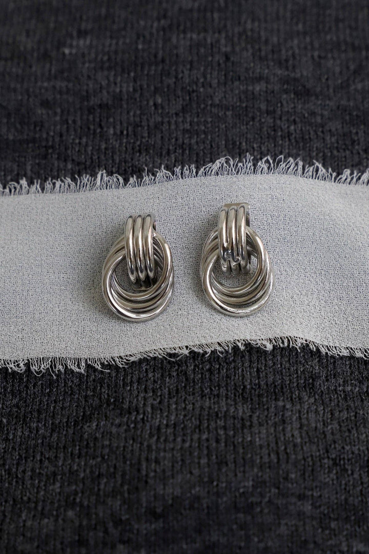 Trinity Knot Studs in Silver