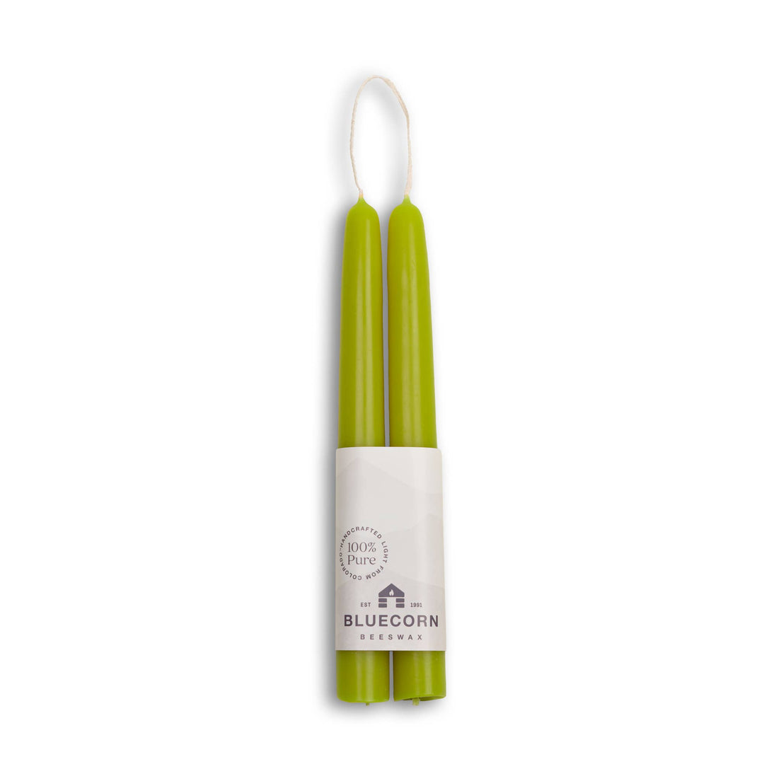 Pistachio Beeswax Tapers, 3 Sizes