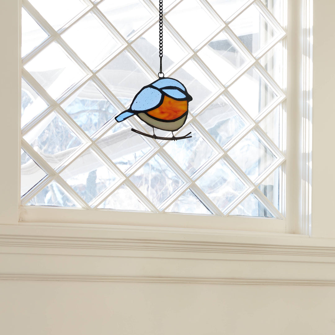 Bird Stained Glass Suncatcher, 4 Colors
