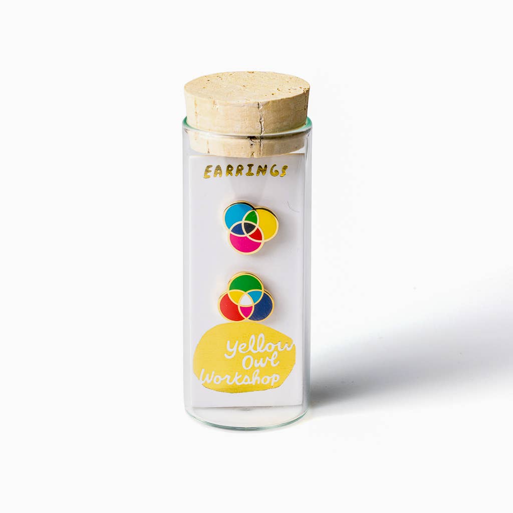 Colorful Artist Statement Studs