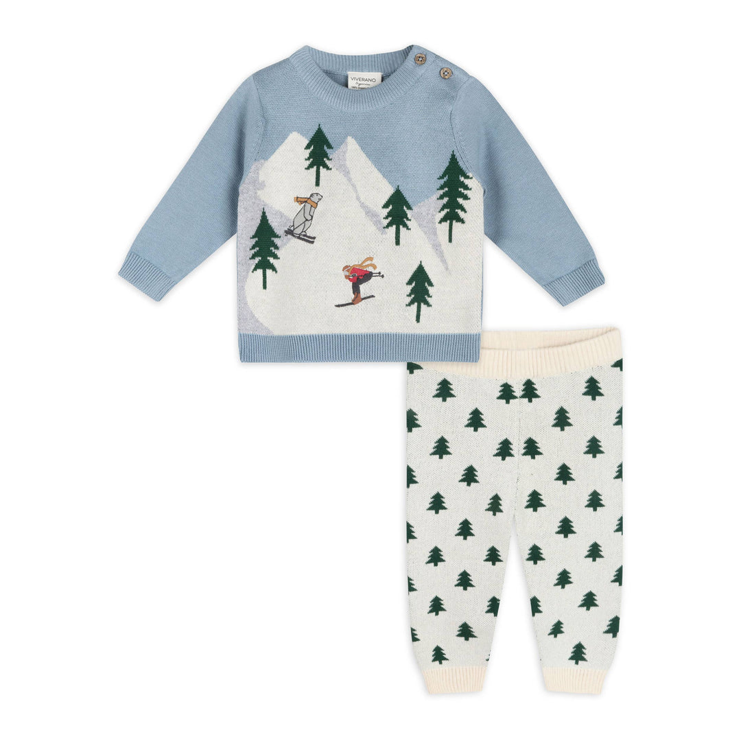 Ski Baby Pullover Sweater &amp; Pant Set