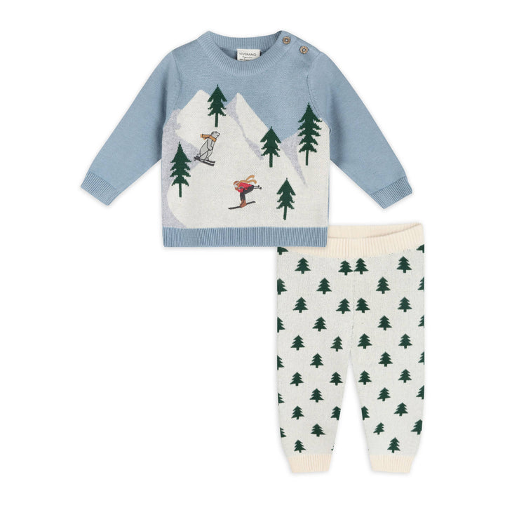 Ski Baby Pullover Sweater &amp; Pant Set