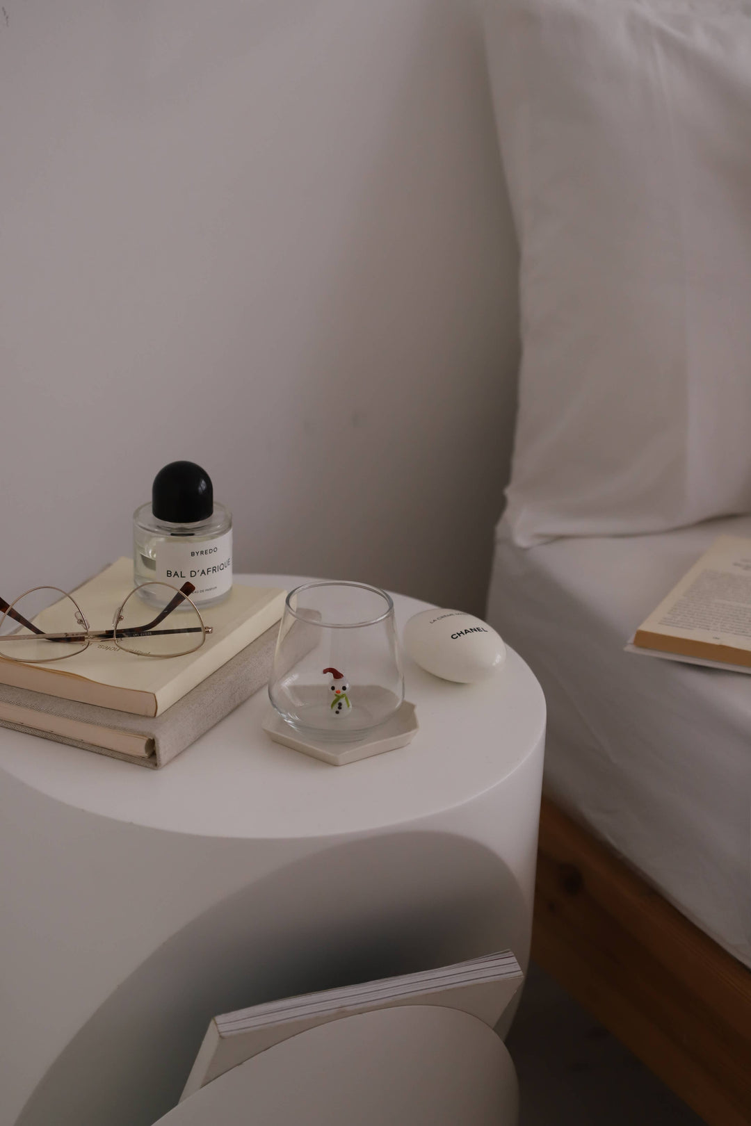 Snowman Figurine Drinking Glass