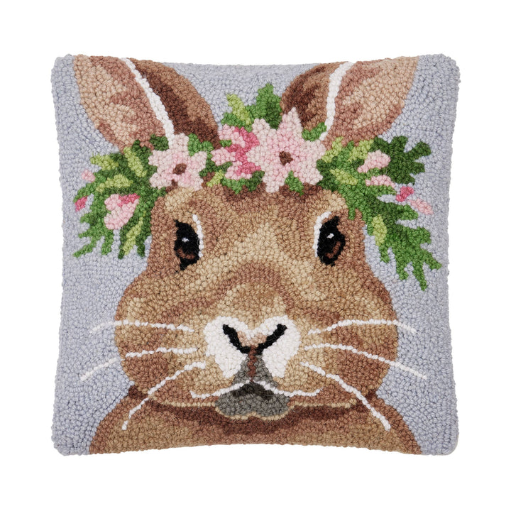 Bunny w/Crown Hook Pillow