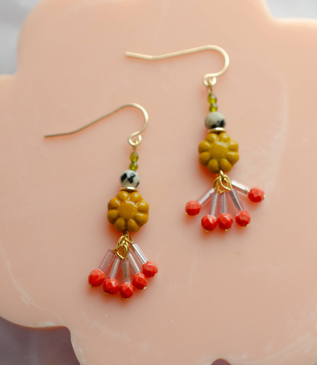 Marigold Gold Fill Dangle Earrings