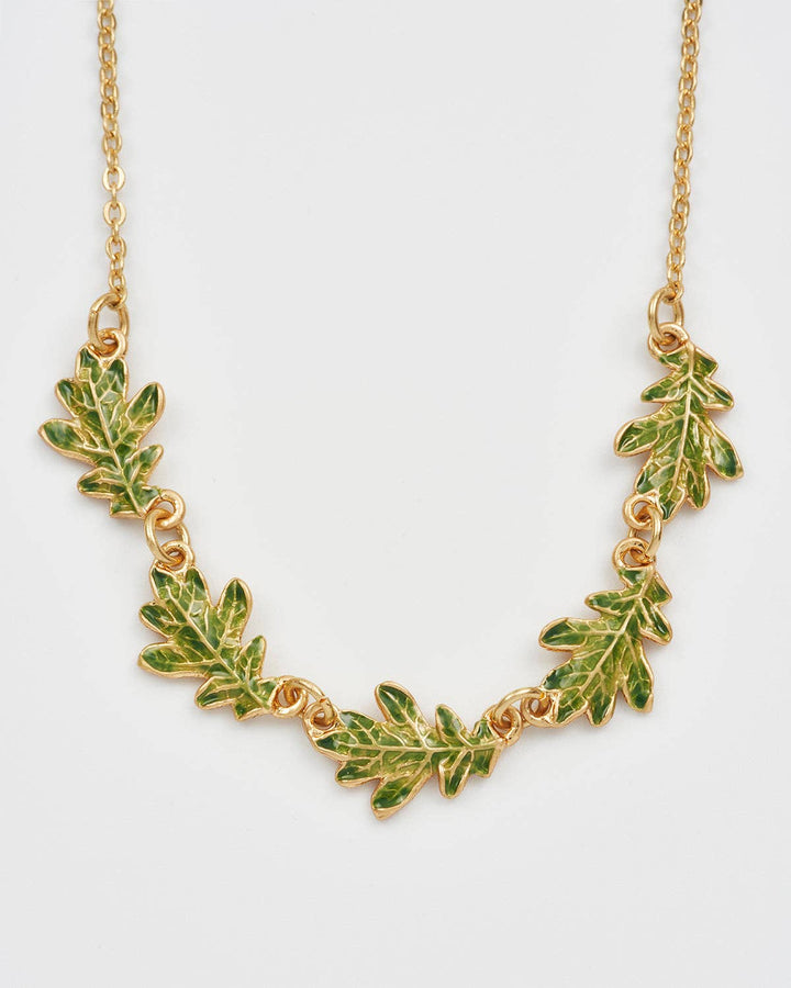 Oak Leaf Choker Necklace