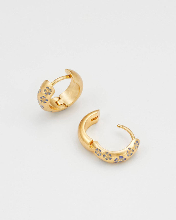 Periwinkle Huggie Earrings
