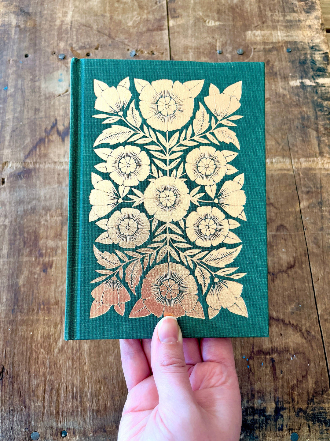 Foil Stamped Linen Journal