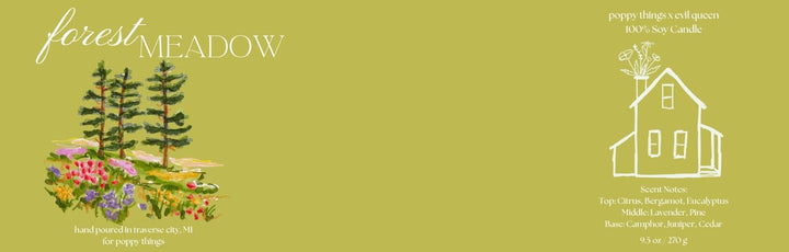 Forest Meadow, 100% Soy Candle