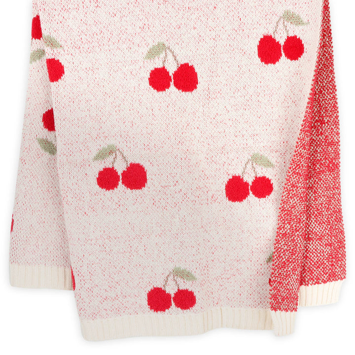 Cherry Orchard Baby Blanket + Rattle Gift Set