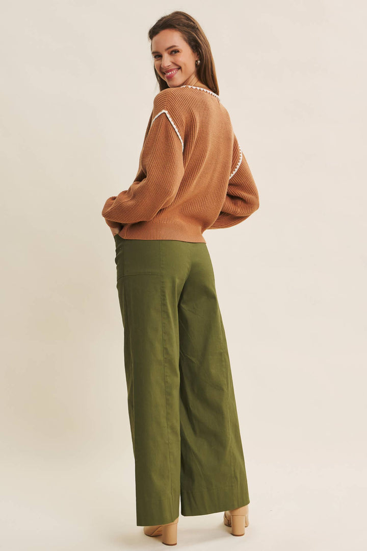 Everyday Essential Stretchy Wide-Leg Pants -2 Colors