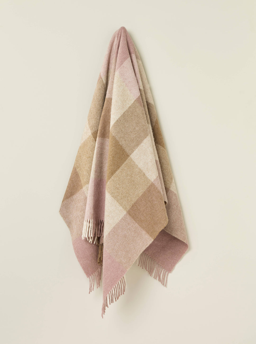 Block Check British Wool Throw, 3 Colors