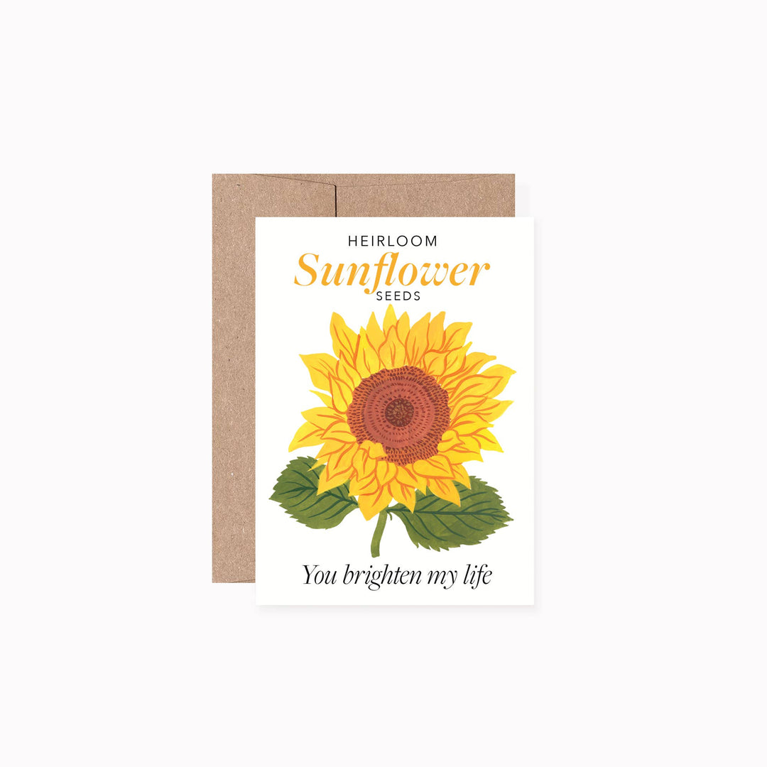 Sunflower Seed Packet-Style Card
