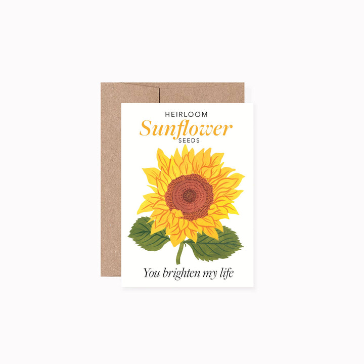 Sunflower Seed Packet-Style Card