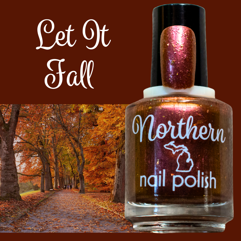 Let It Fall ~ Toxin-Free Vegan Brown Mauve Nail Polish