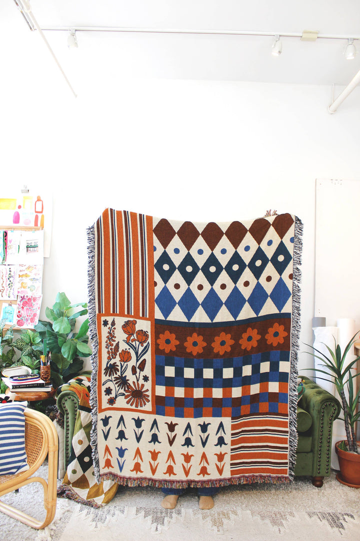 Wallpaper Mash Up Tapestry Blanket 