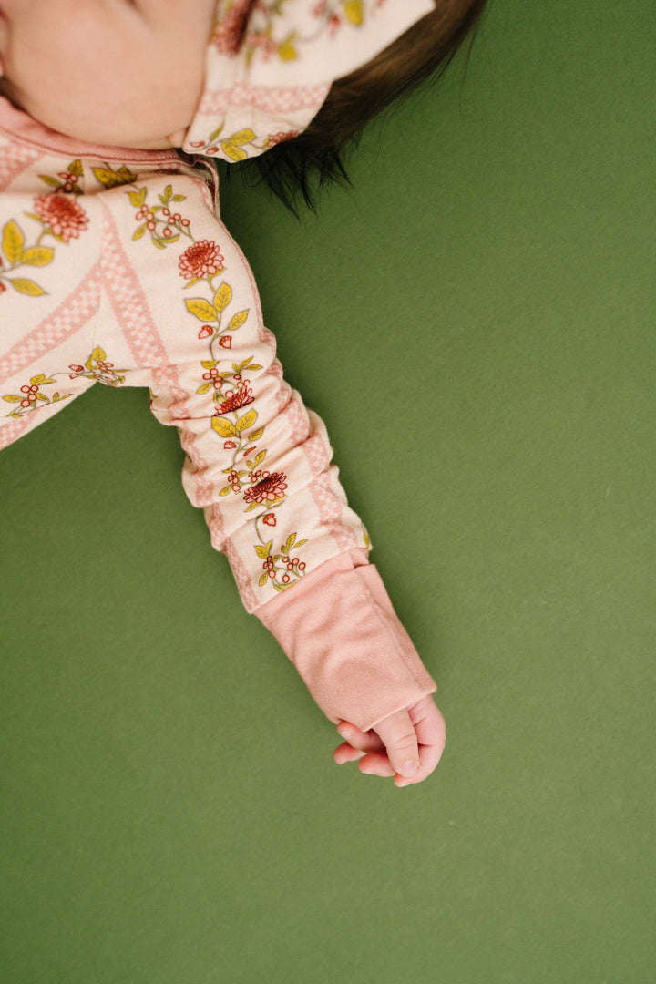 Vintage Floral Stripe Bamboo Sleeper