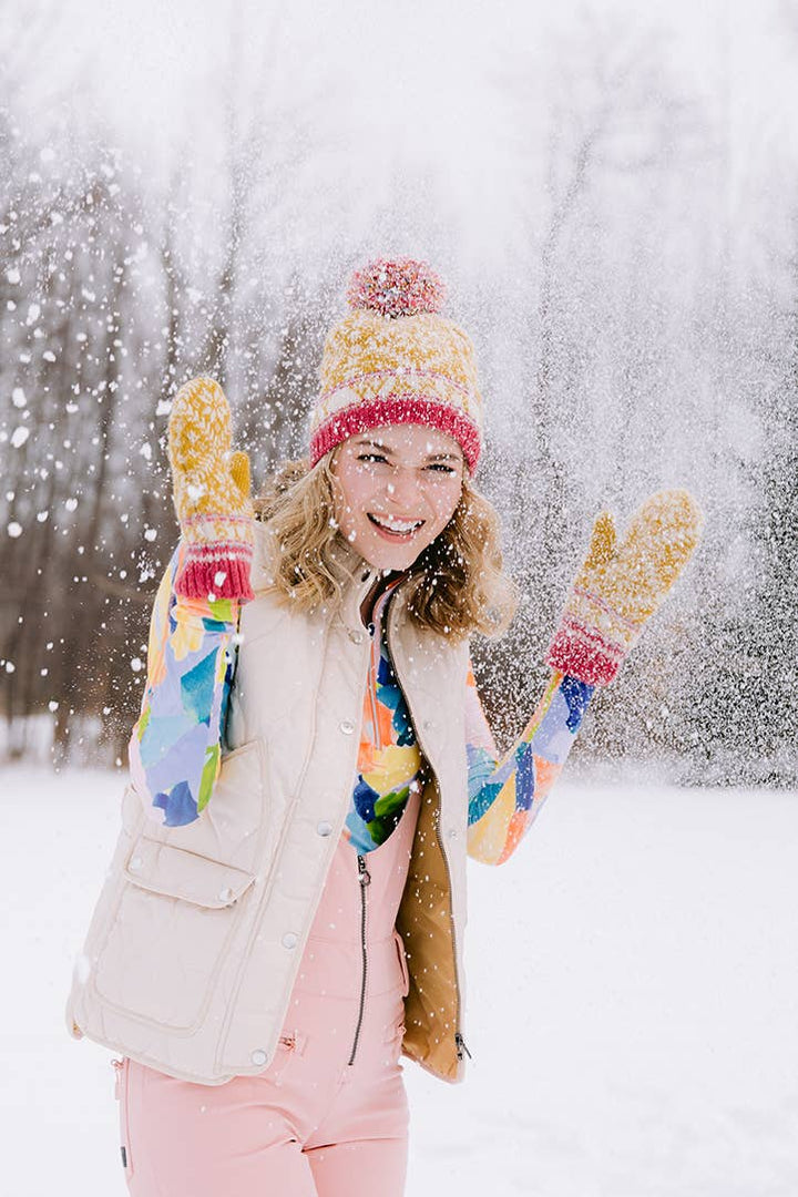 Novelty Nordic Hat in Yellow