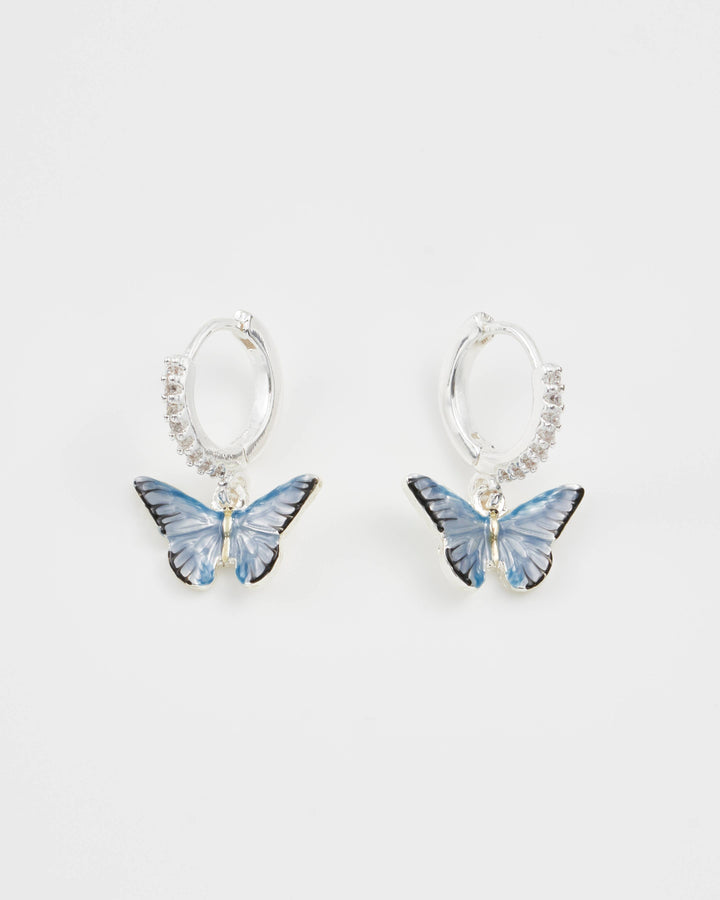 Butterfly Huggie Earrings
