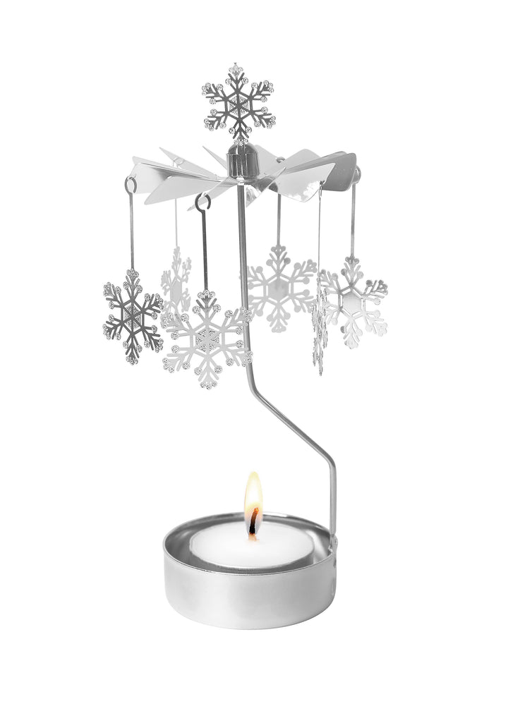 Let It Snow Rotary Candleholder