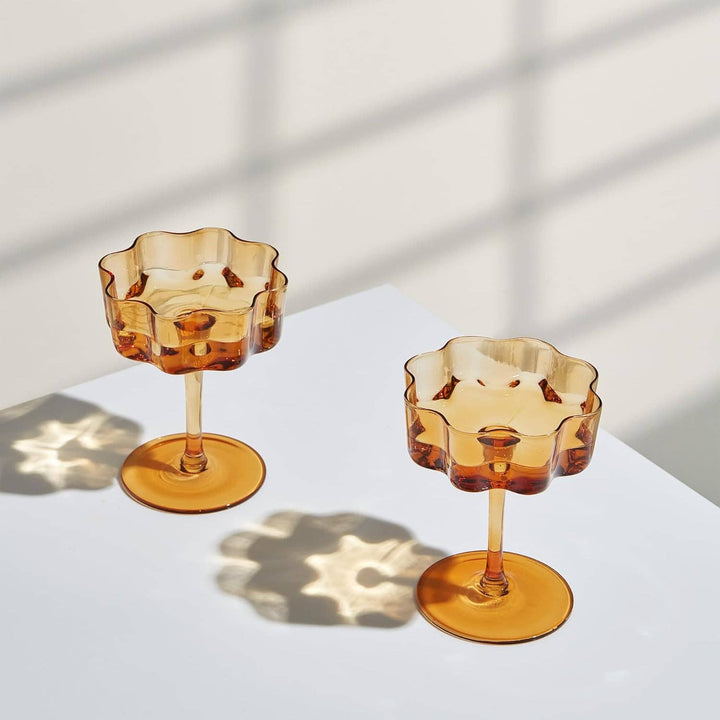 Amber Flower Wave Coupe, Single