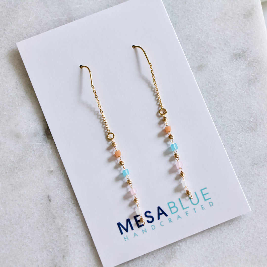 Pastel Threader Earrings