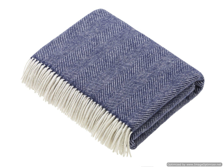 Herringbone Merino Lambswool Throw, 4 Colors