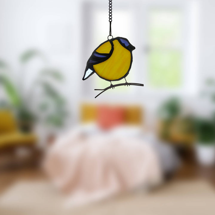 Bird Stained Glass Suncatcher, 4 Colors