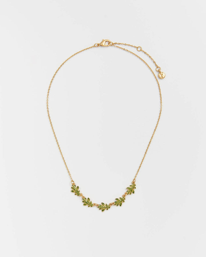 Oak Leaf Choker Necklace