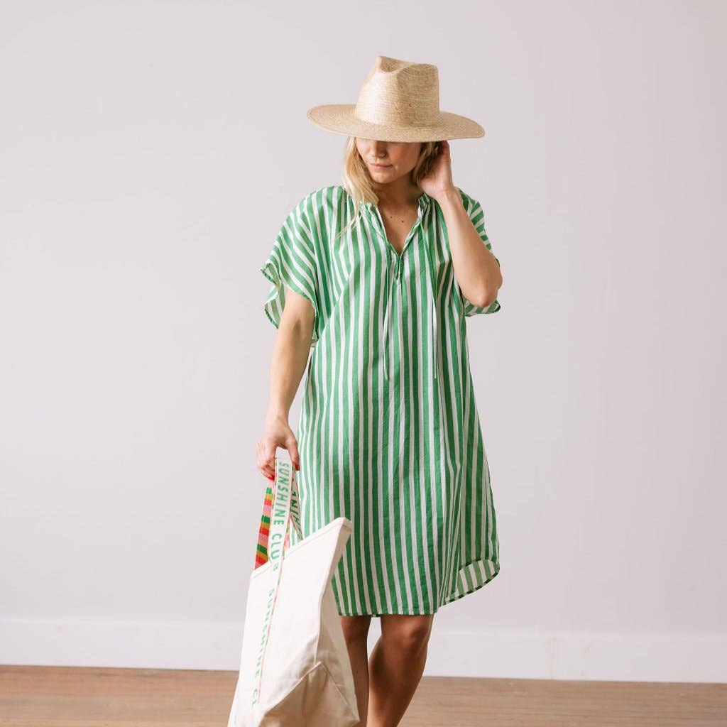Green and White Cove Dress