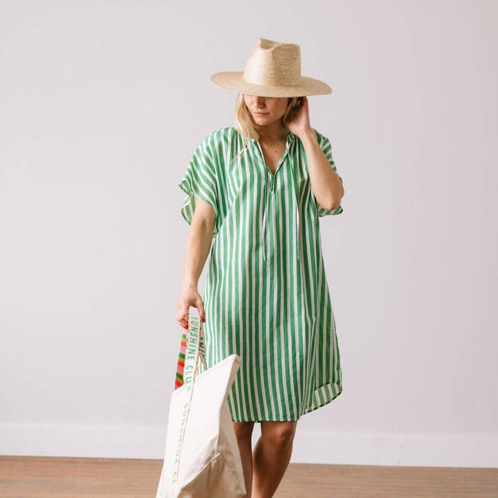 Green and White Cove Dress
