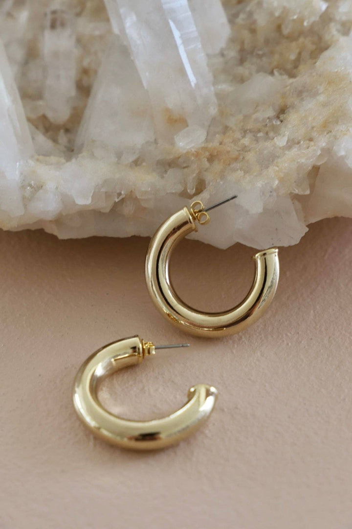 Icon Gold Hoop Studs