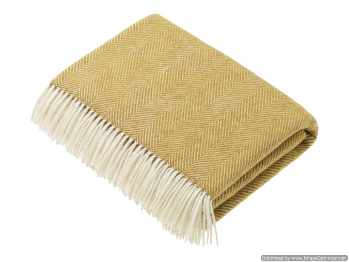 Herringbone Merino Lambswool Throw, 4 Colors