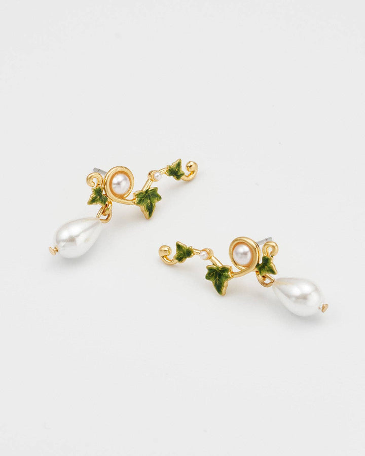 Ivy Pearl Climber Earrings