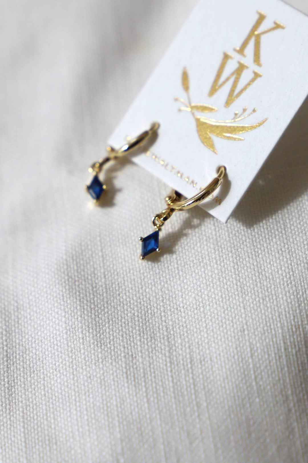 Diamond Birthstone Huggies