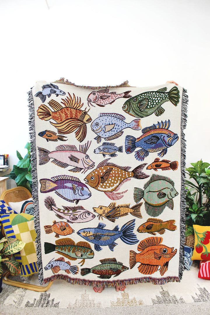 Go Fish Tapestry Blanket 