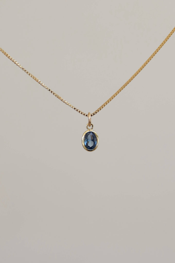 Oval Birthstone Charm