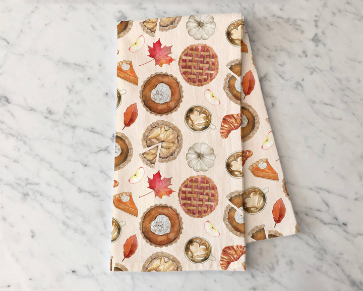 Autumn Pies Tea Towel