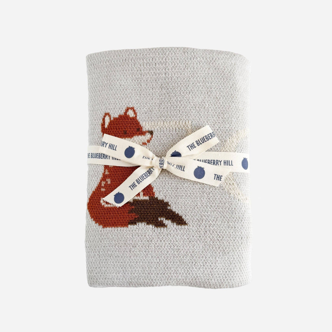 Organic Cotton Alphabet Woodland Blanket