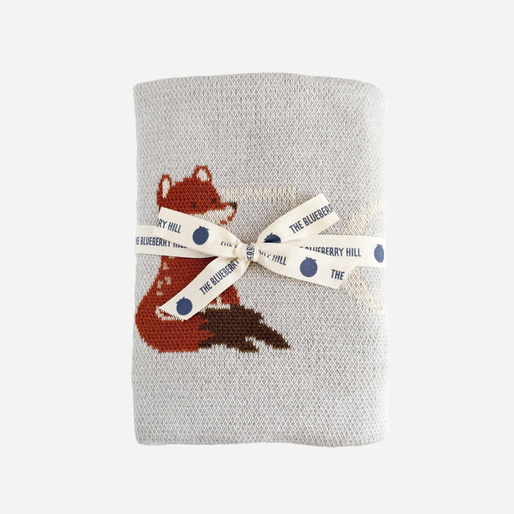 Organic Cotton Alphabet Woodland Blanket